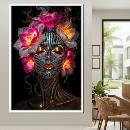 The Blooming Shaman Canvas Wall Art