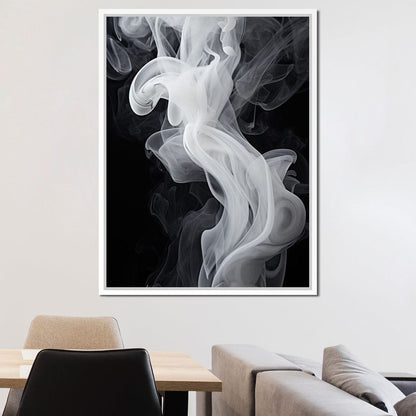 Airy Smoke Resin Canvas Wall Art