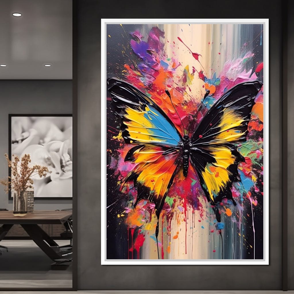 Technicolor Lepidoptera Canvas Wall Art