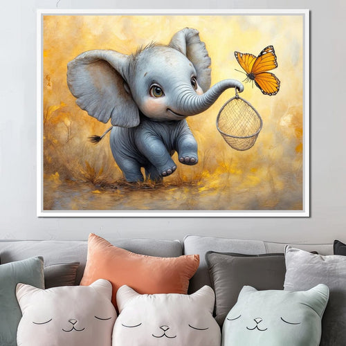 Innocence on a Golden Breeze Canvas Wall Art