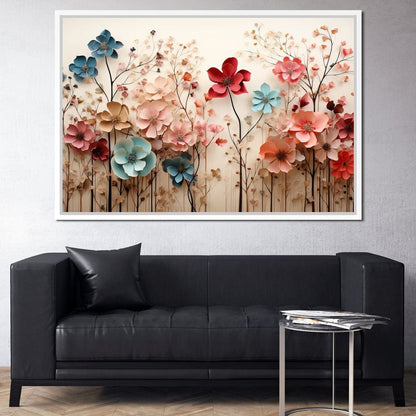 Spring Flowers Canvas Wall Art