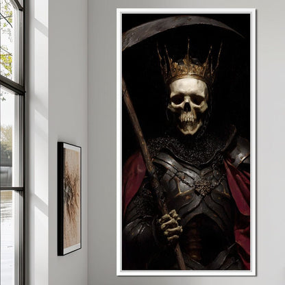 King of Bone and Shadow Reign Canvas Wall Art