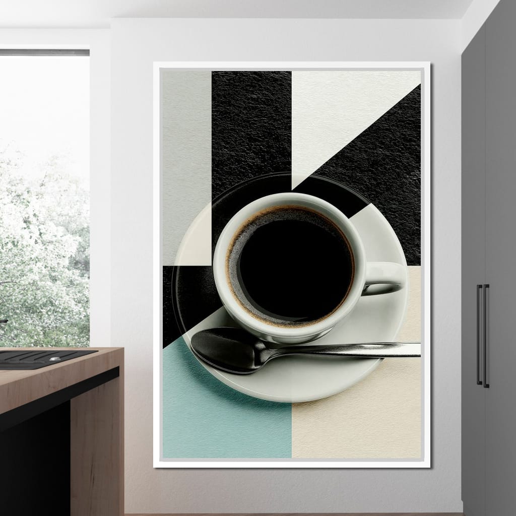 Geometric Morning Ritual Composition Canvas Wall Art