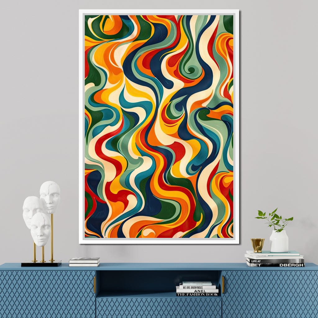 Vibrant Harmony Flow Canvas Wall Art