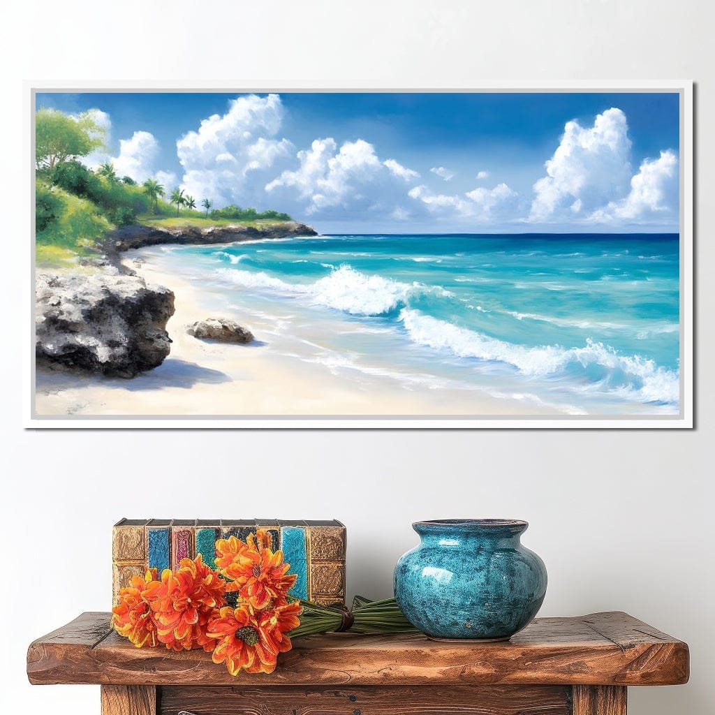 Tranquil Shores Escape Canvas Wall Art