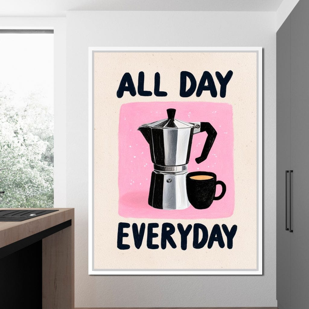 All Day Coffee Ritual Canvas Wall Art