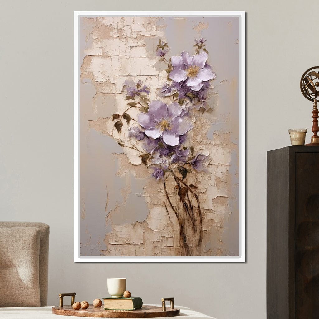 Blossoms Amidst Ruins Canvas Wall Art