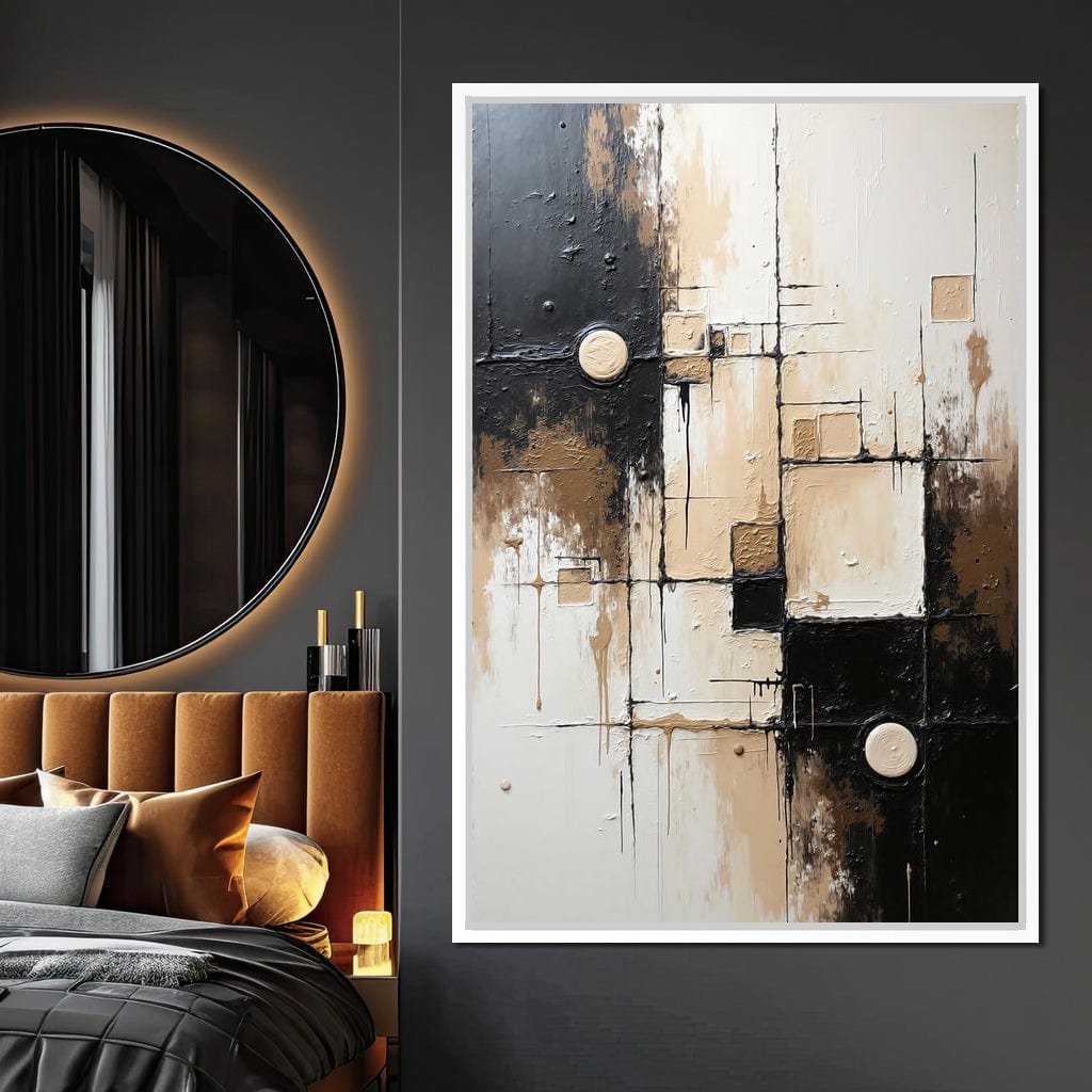 Fading Coordinates Canvas Wall Art