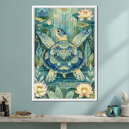 Sacred Traveler Of The Golden Waters Canvas Wall Art