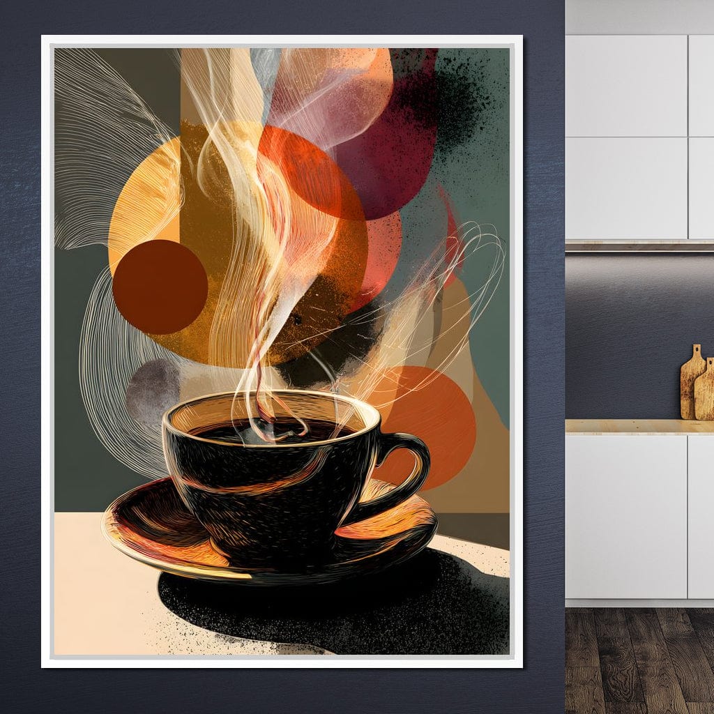 Morning Brew Abstract Fusion Canvas Wall Art