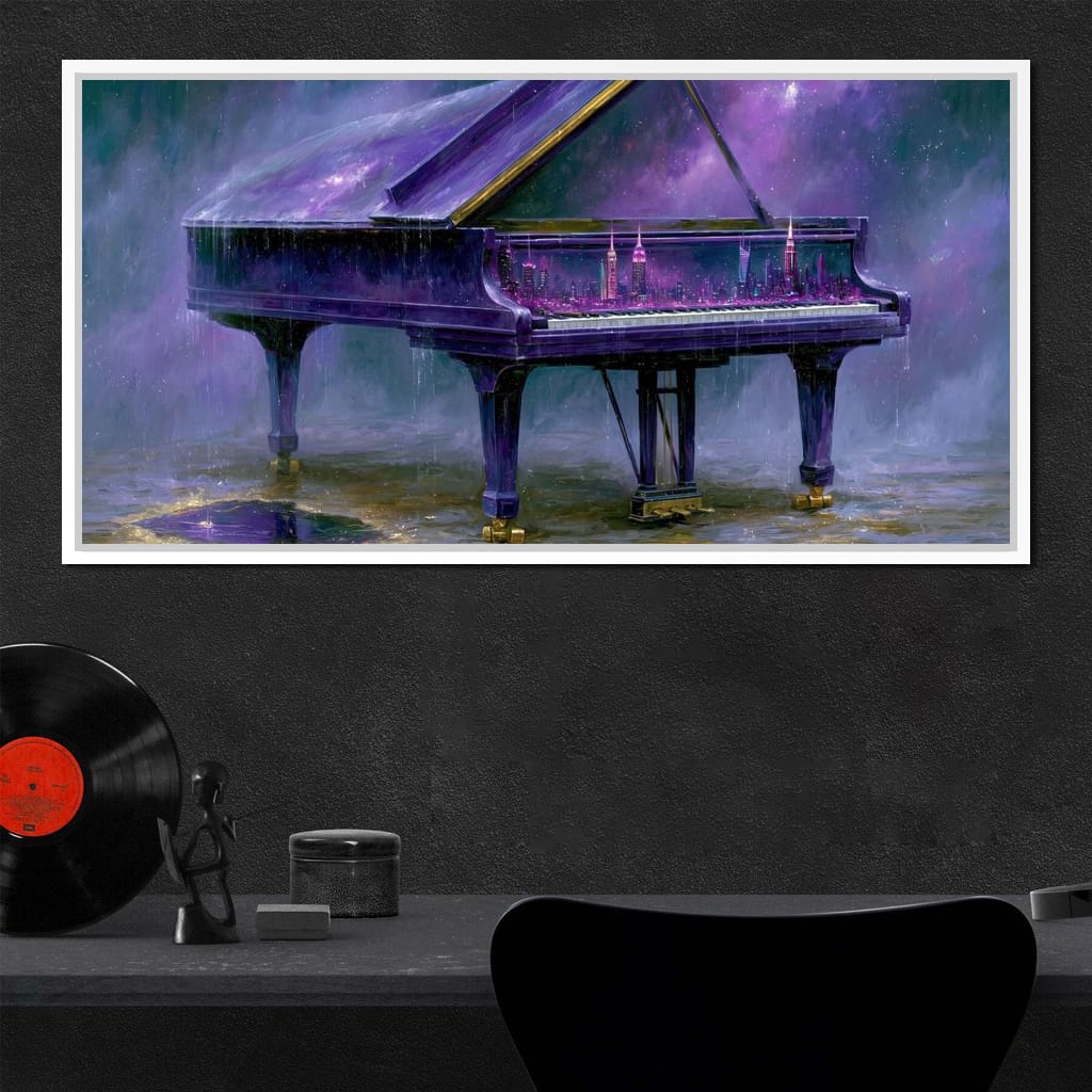 Midnight Sonata For A Glass Galaxy Canvas Wall Art