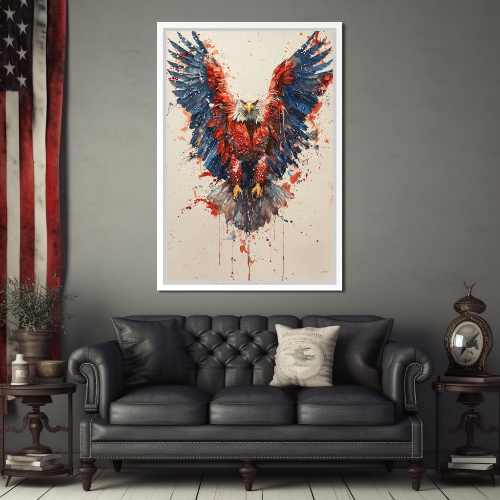 Majestic Flight: The Spirit of America Canvas Wall Art