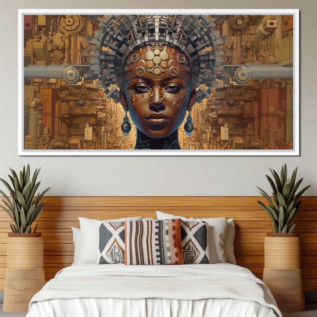 African Portrait Jama Canvas Wall Art