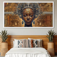 African Portrait Jama Canvas Wall Art
