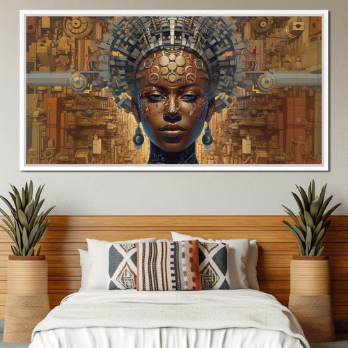 African Portrait Jama Canvas Wall Art