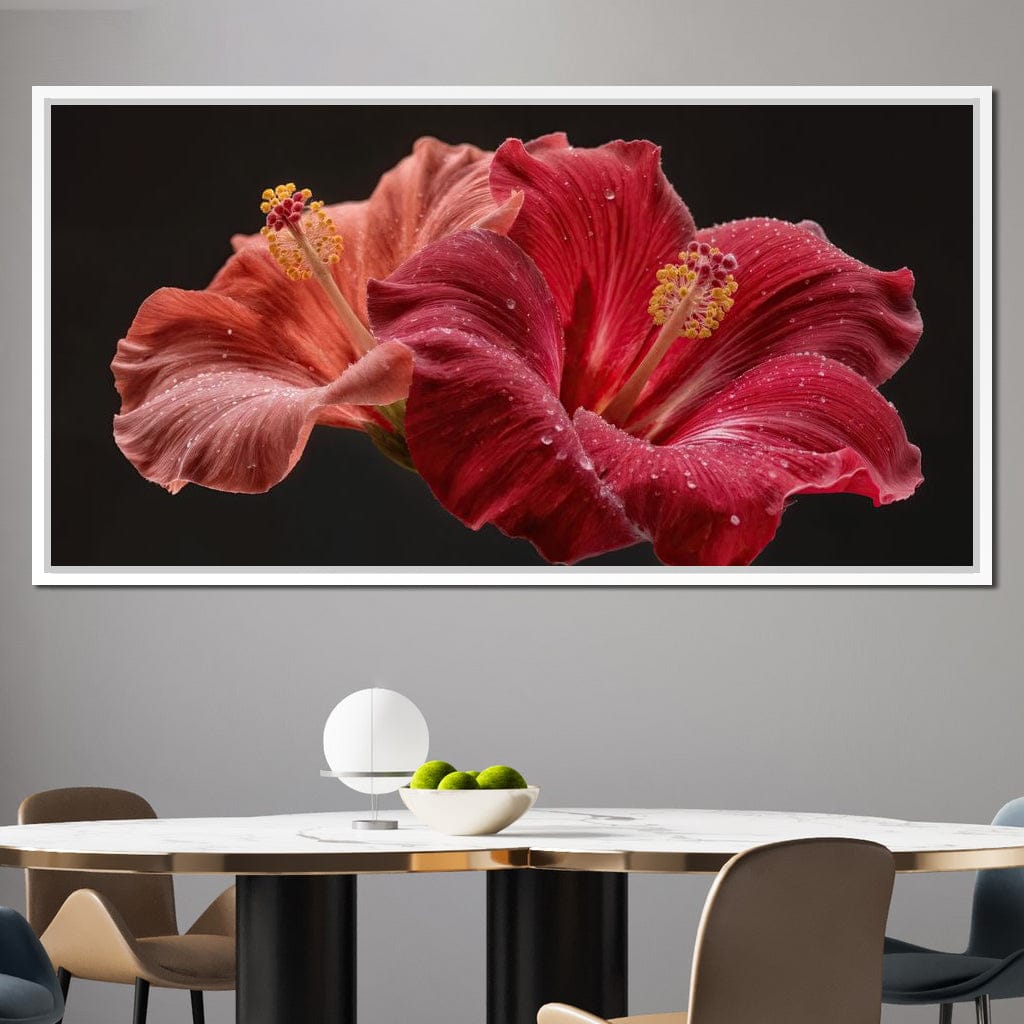 Morning Kiss of Paradise Canvas Wall Art