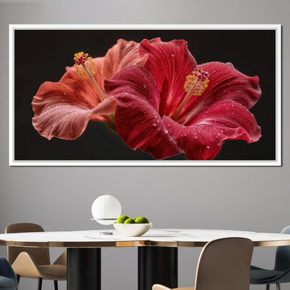 Morning Kiss of Paradise Canvas Wall Art