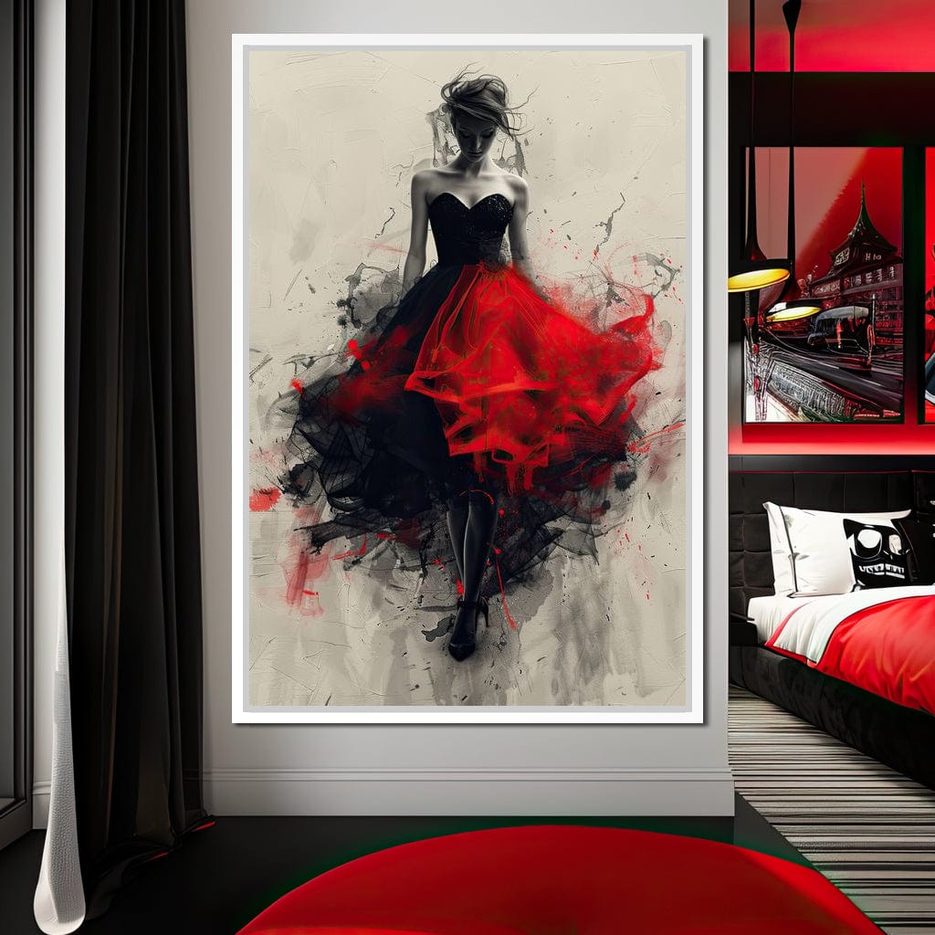 Flame of the Midnight Dance Canvas Wall Art