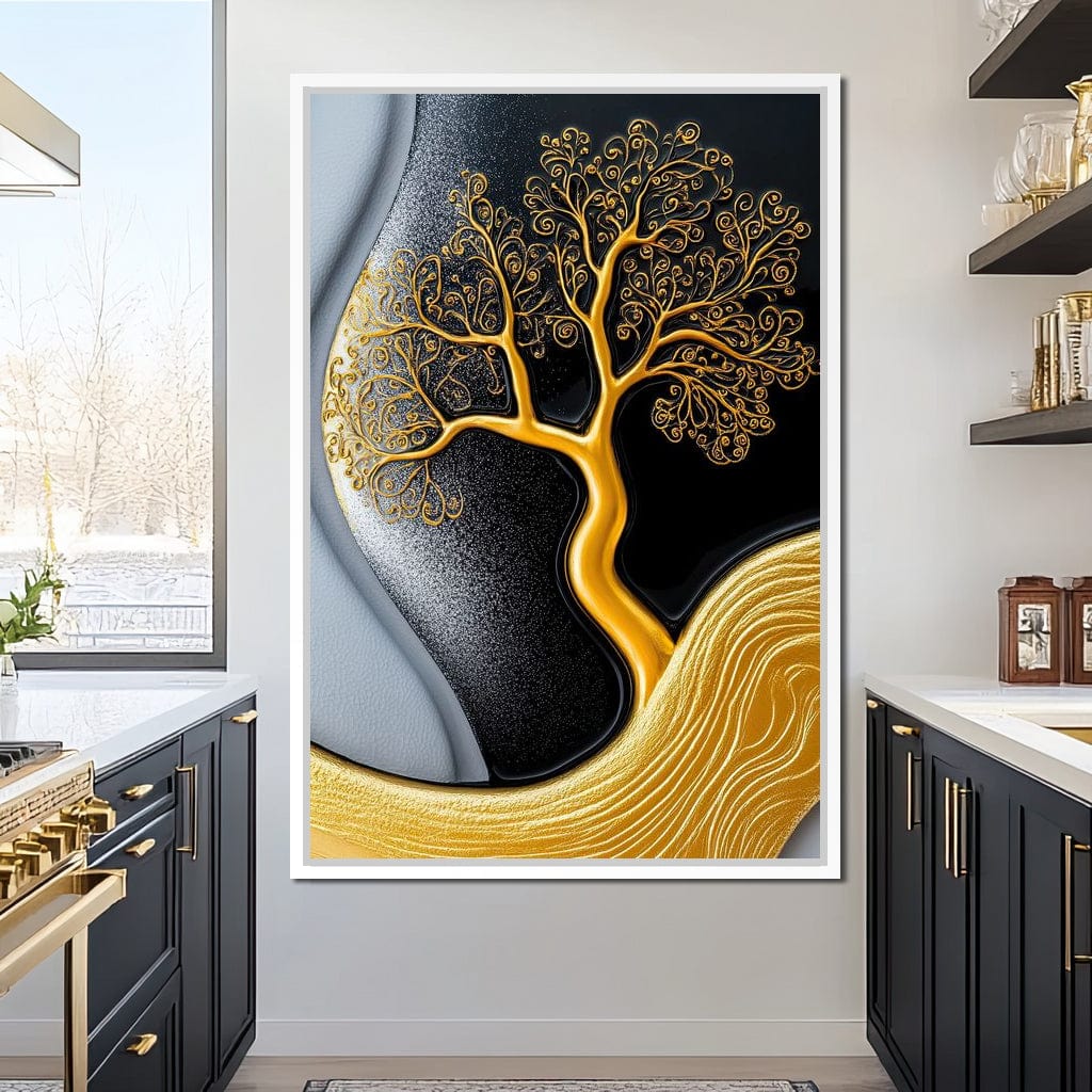 The Gilded Roots Canvas Wall Art