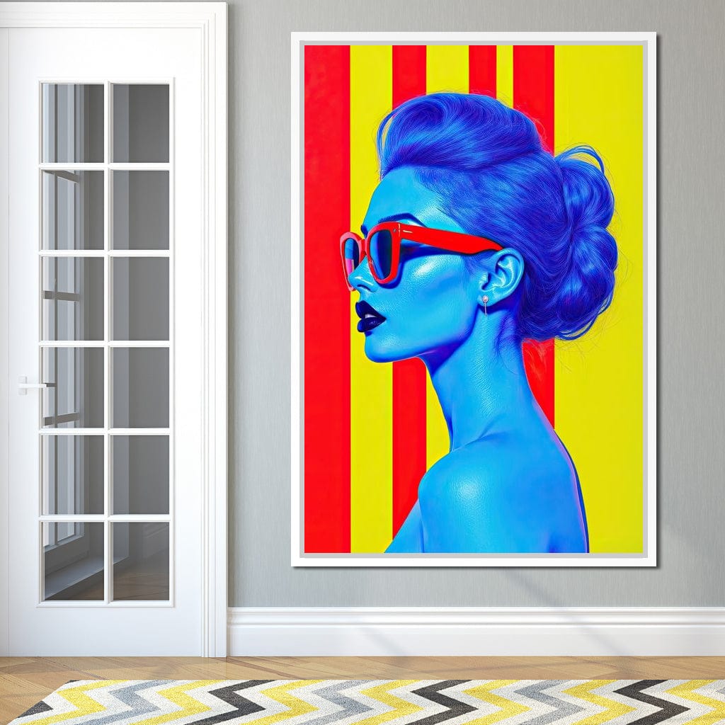 Ultrablue Diva Canvas Wall Art