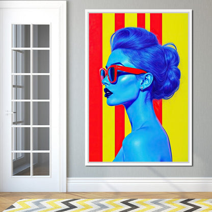 Ultrablue Diva Canvas Wall Art