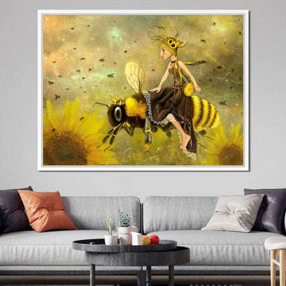 Queen Bee Canvas Wall Art