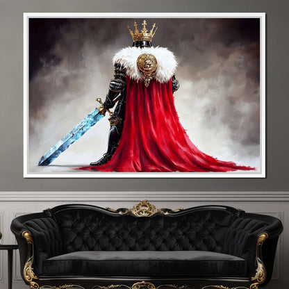 Majestic Regalia Warrior Canvas Wall Art