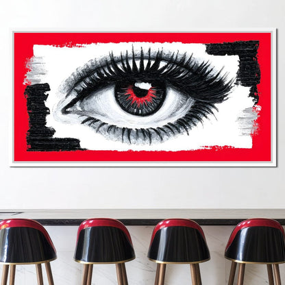 Fiery Sentinel Eye Awakens Canvas Wall Art