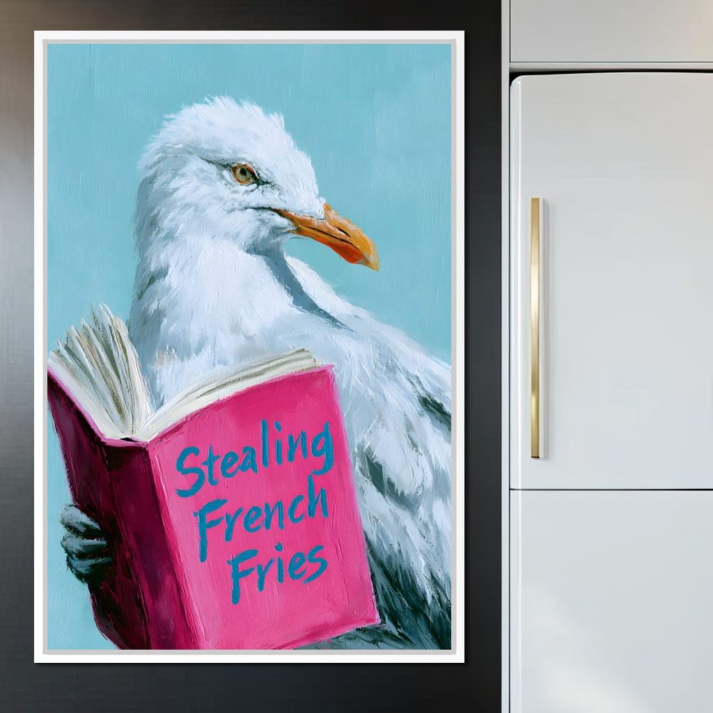 A Gull Studies The Culinary Arts Canvas Wall Art