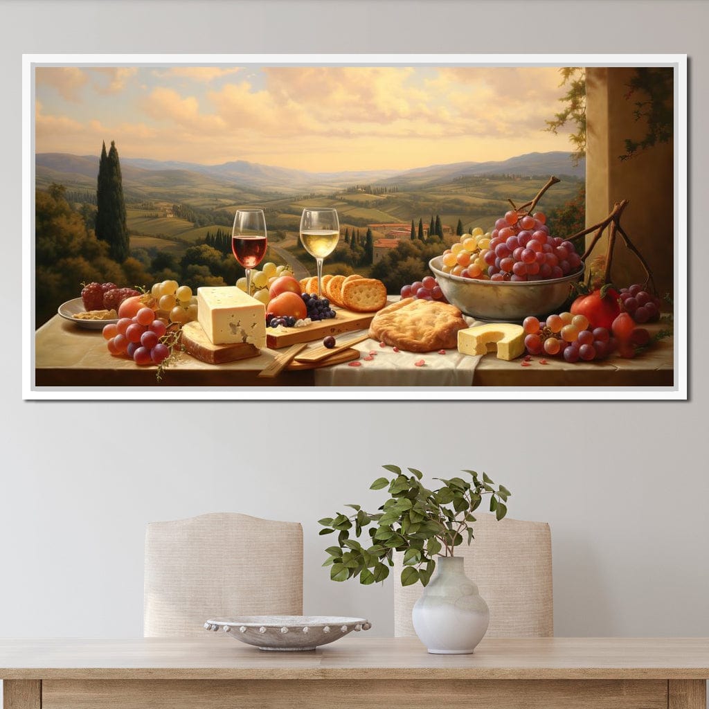 Wine & Cheese Valley Canvas Wall Art