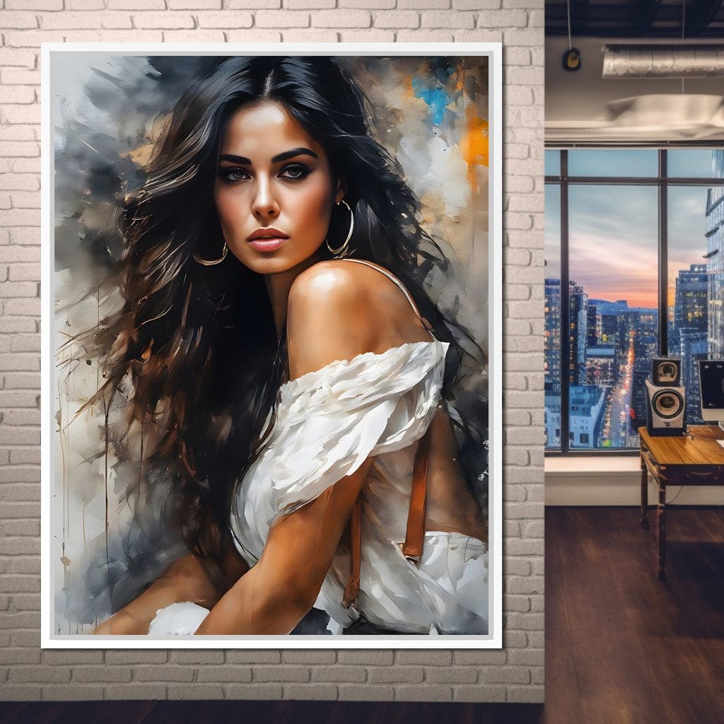 Female Portrait 169 Canvas Wall Art