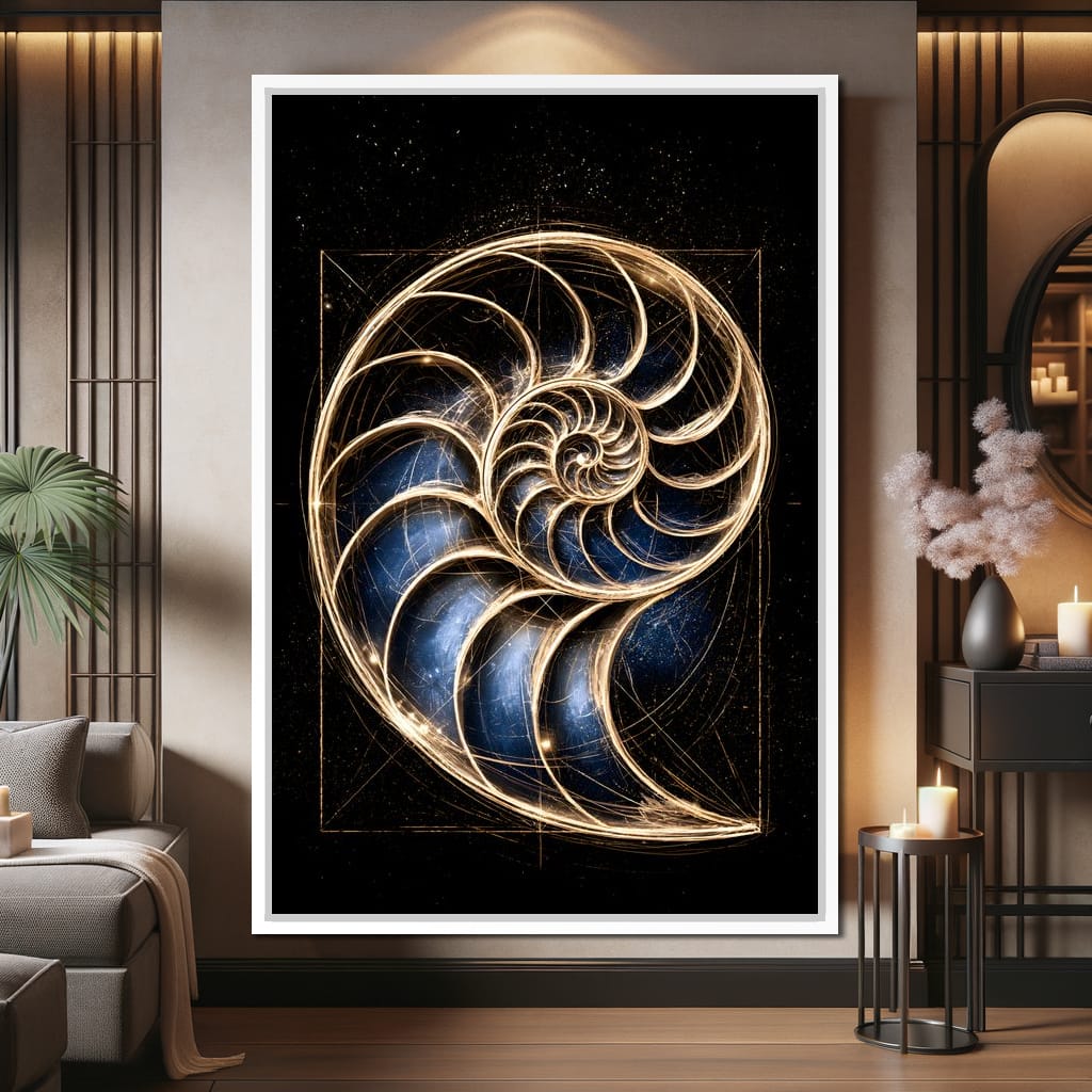 Golden Proportion of the Infinite Cosmos Canvas Wall Art