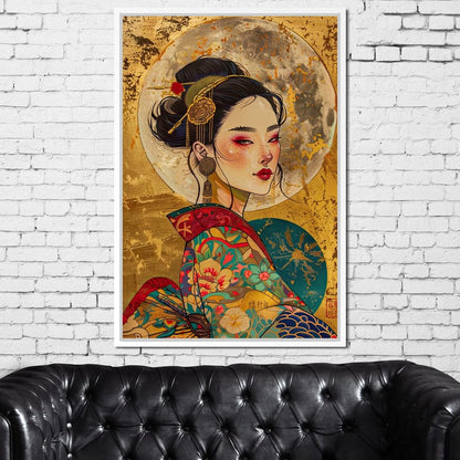 Celestial Empress Radiance Canvas Wall Art