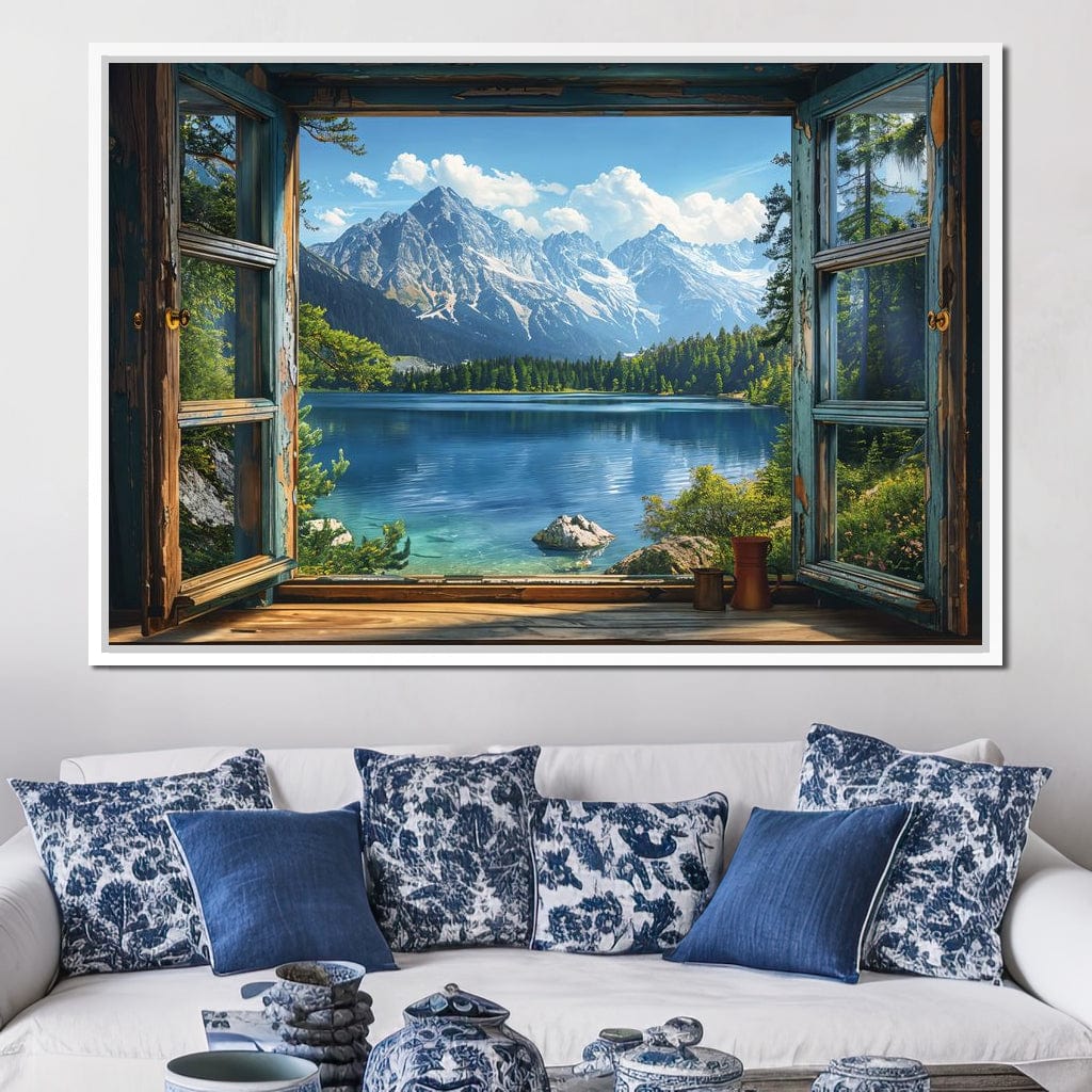 Alpine Serenity Vista Canvas Wall Art