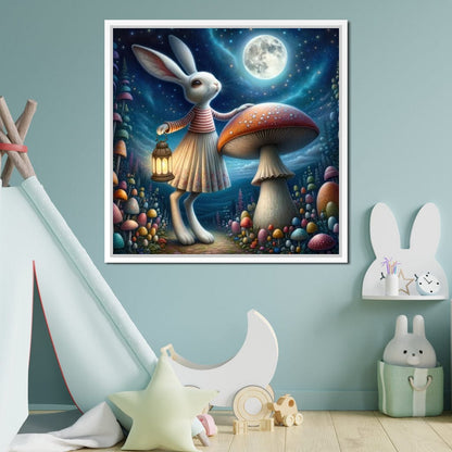 Whimsical Moonlight Meander Canvas Wall Art