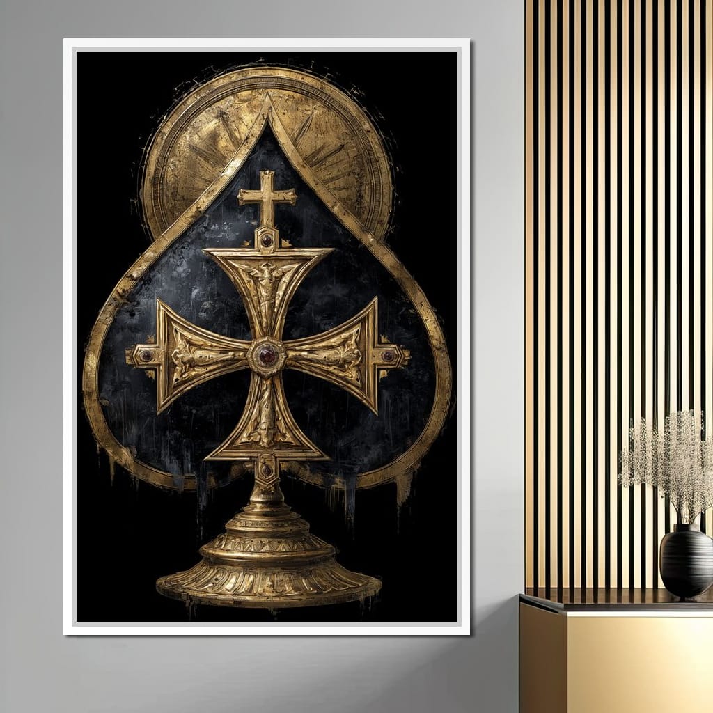 Gilded Faith Of The Spades Canvas Wall Art