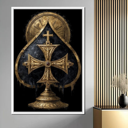 Gilded Faith Of The Spades Canvas Wall Art
