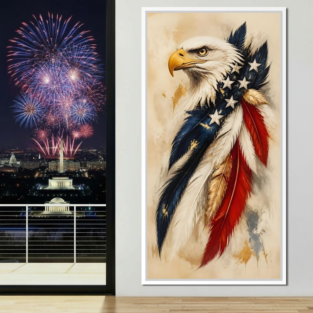Sovereign Flight Of Freedom Canvas Wall Art