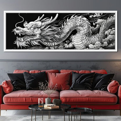 Eternal Dragon's Flight Canvas Wall Art