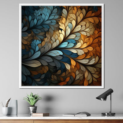 Mosaic Leaf Dreamscape Canvas Wall Art