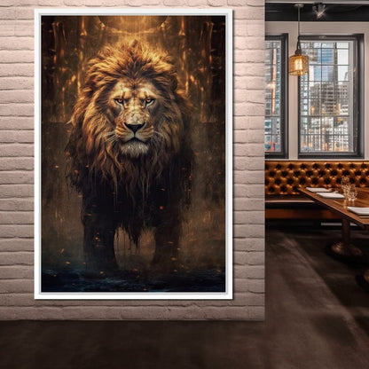 Lion of the Lord's Throne Canvas Wall Art