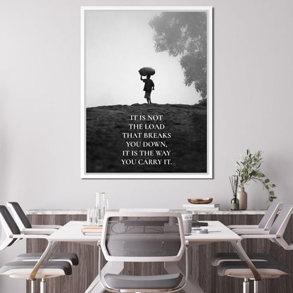 Carry The Load Wisely Canvas Wall Art