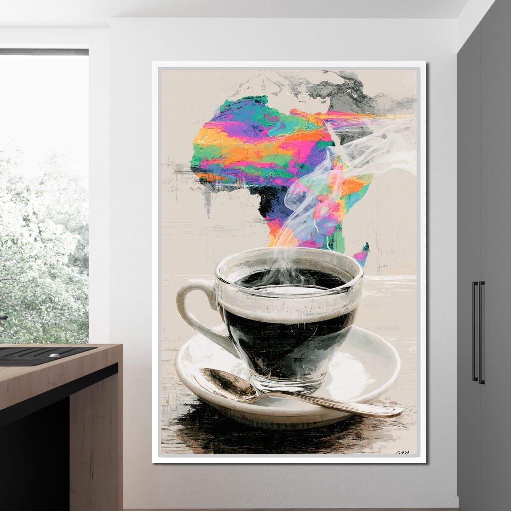 Morning Brew Across the Continent Canvas Wall Art