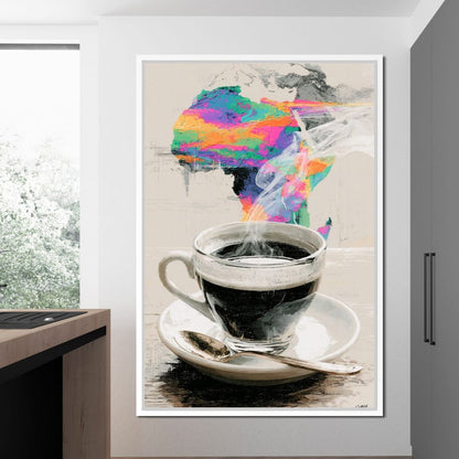 Morning Brew Across the Continent Canvas Wall Art