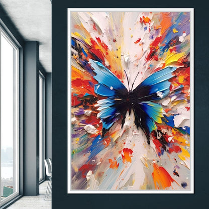 Chromatic Butterfly Euphoria Canvas Wall Art