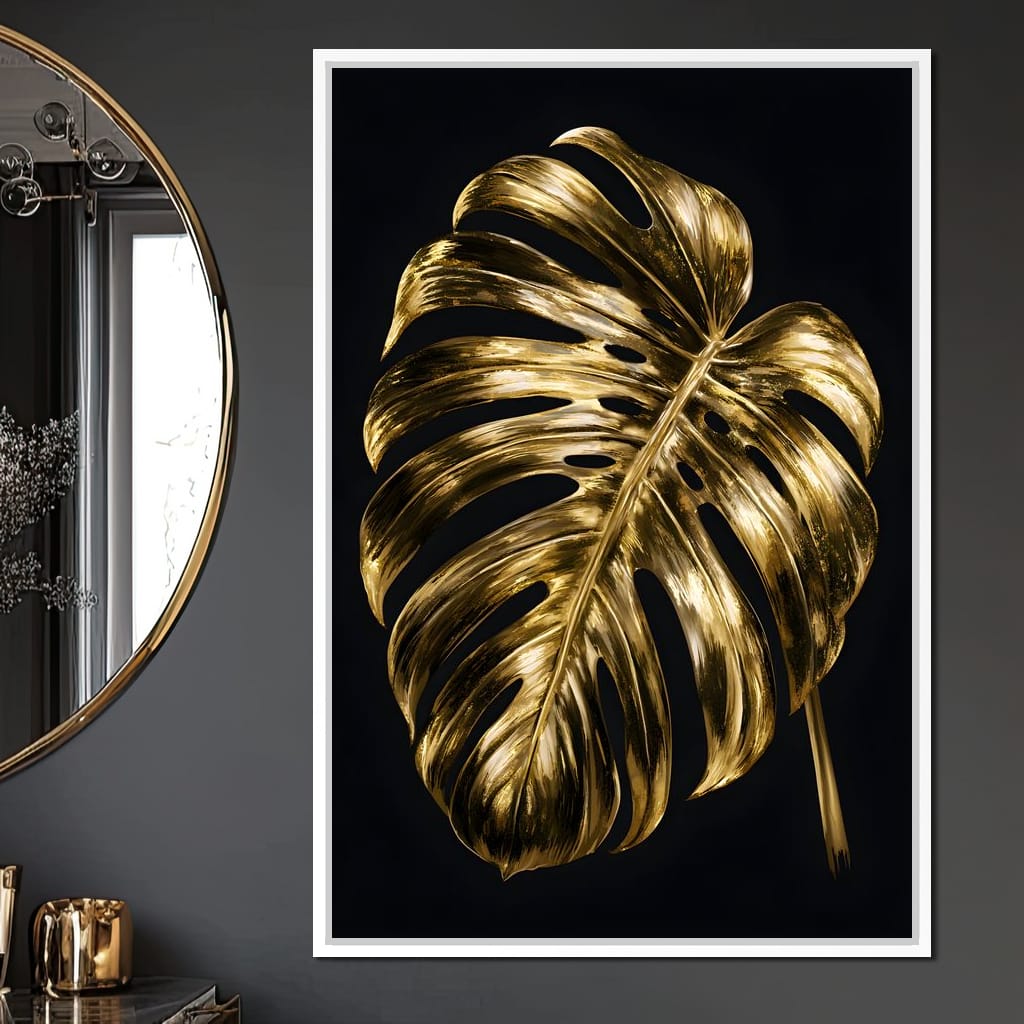 Gilded Foliage Night Study Canvas Wall Art