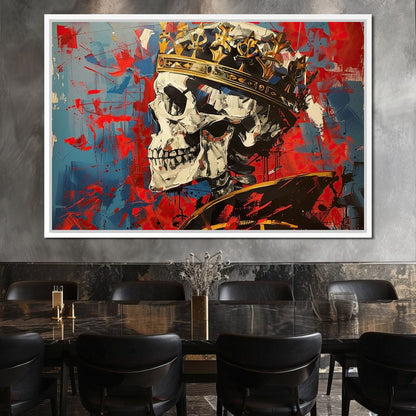 Revelation of Regal Skeletons Canvas Wall Art