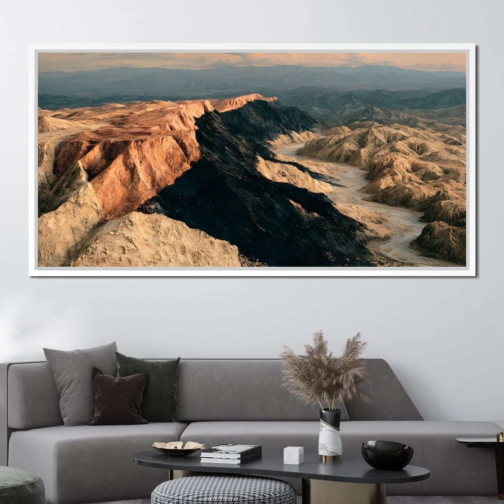 Forgotten Ridges Of Time Canvas Wall Art