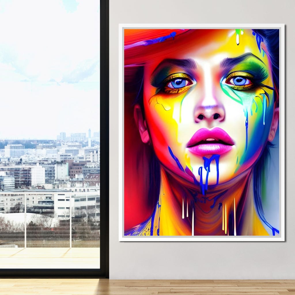 Messy Beauty 003 Canvas Wall Art