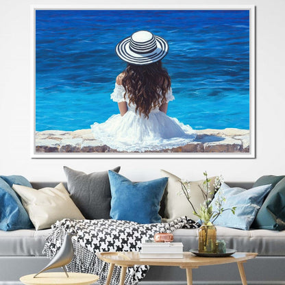 Seaside Solitude Dreams Canvas Wall Art